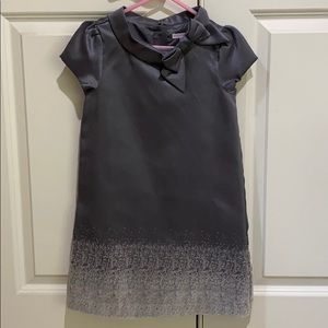 Janie and jack silver bow dress 6